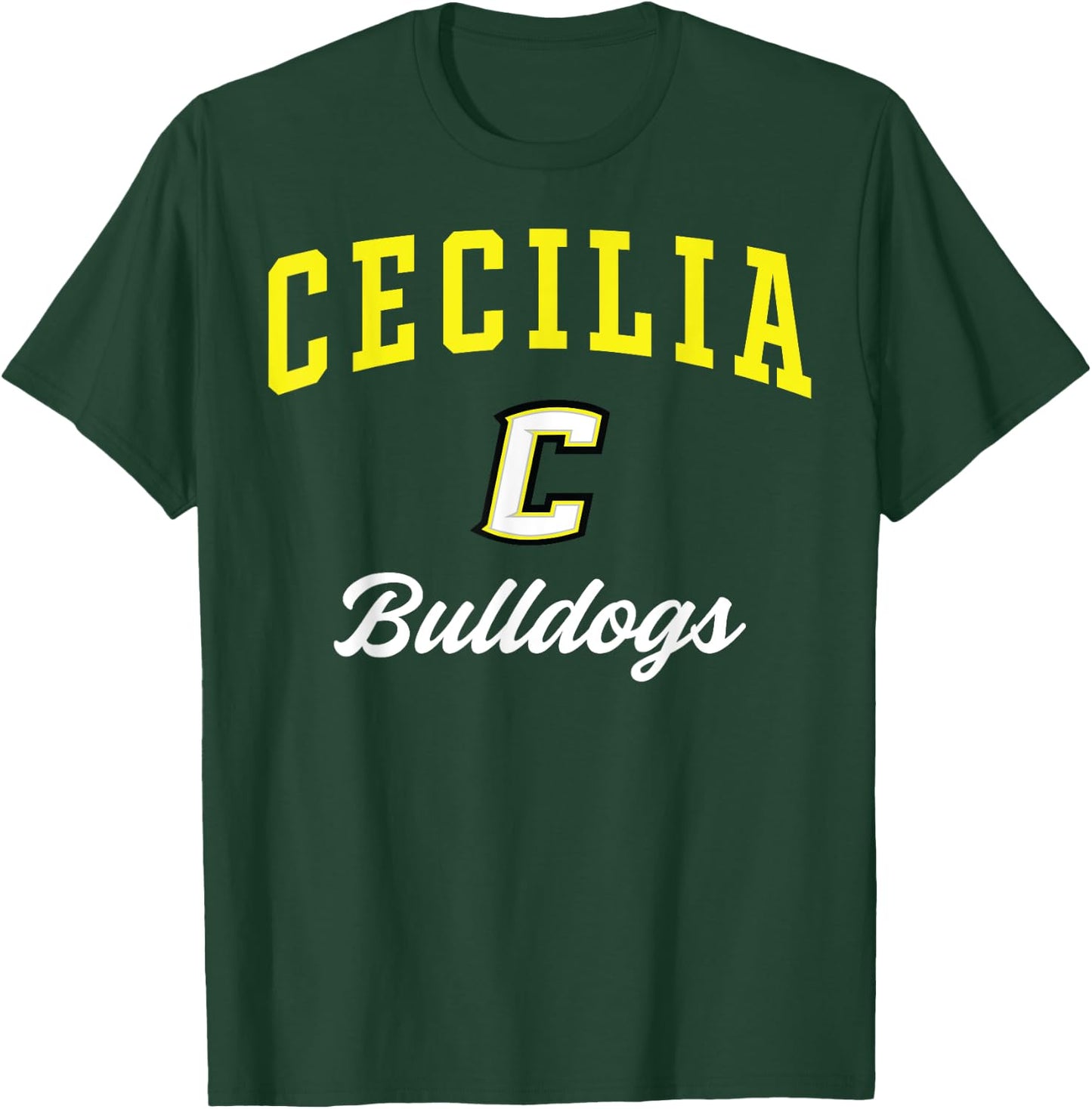 Cecilia High School Bulldogs C3 T-Shirt - T-Shirt | Forest