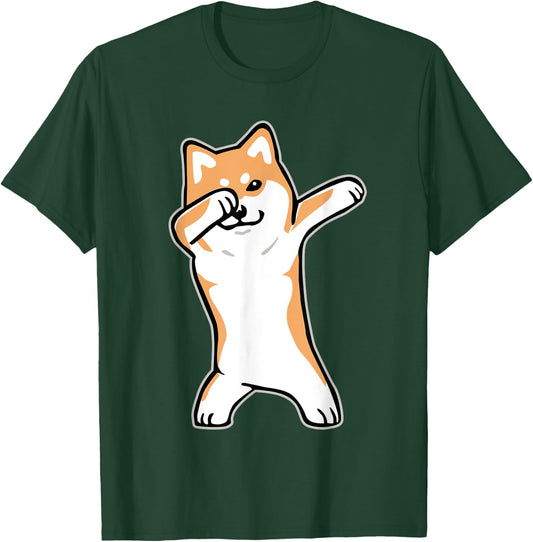 Dog Meme shirt DABBING SHIBA INU DOGE T-Shirt - T-Shirt | Forest