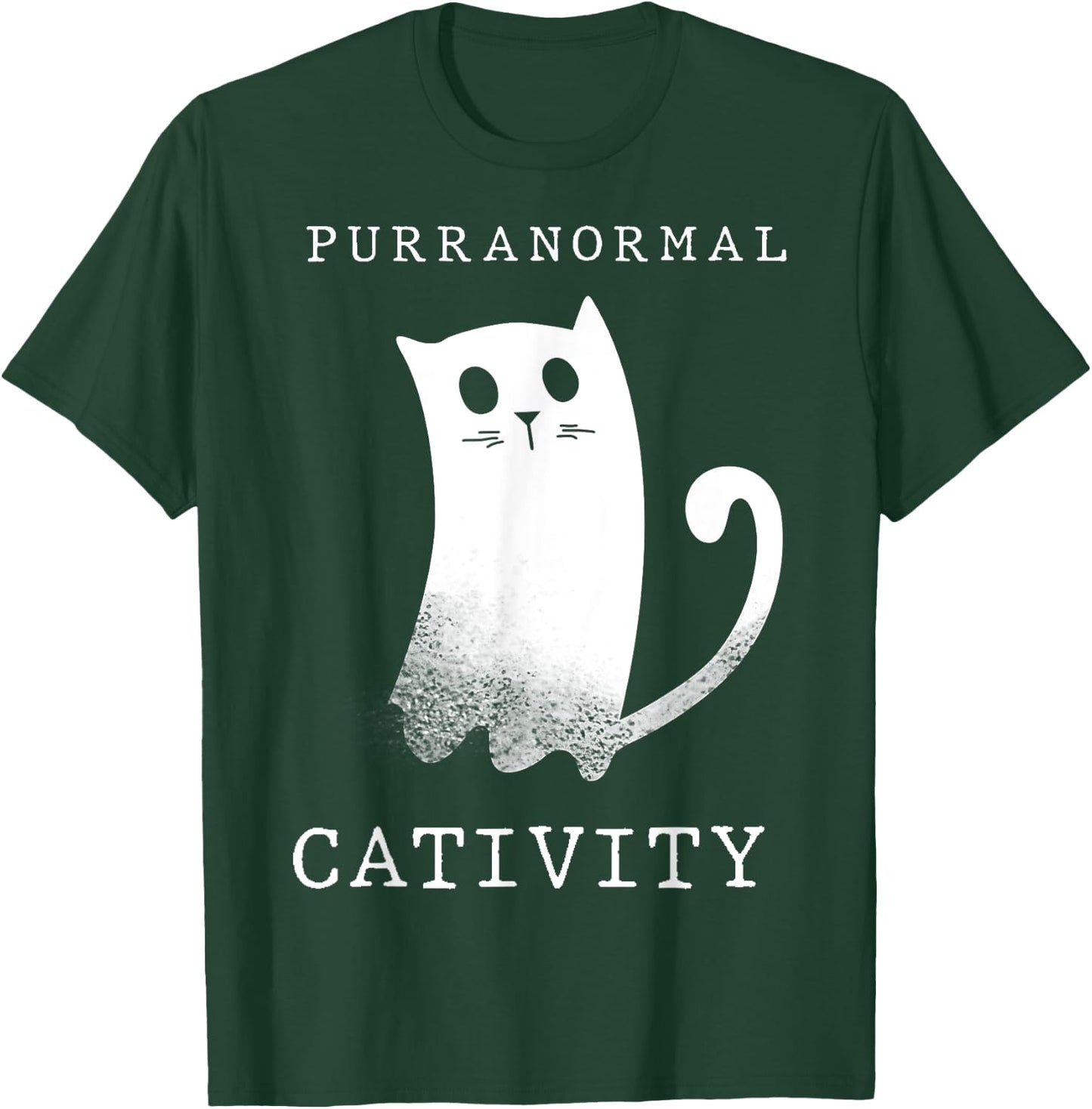 Purranormal Cativity Ghost Cat Shirt T-Shirt - T-Shirt | Forest