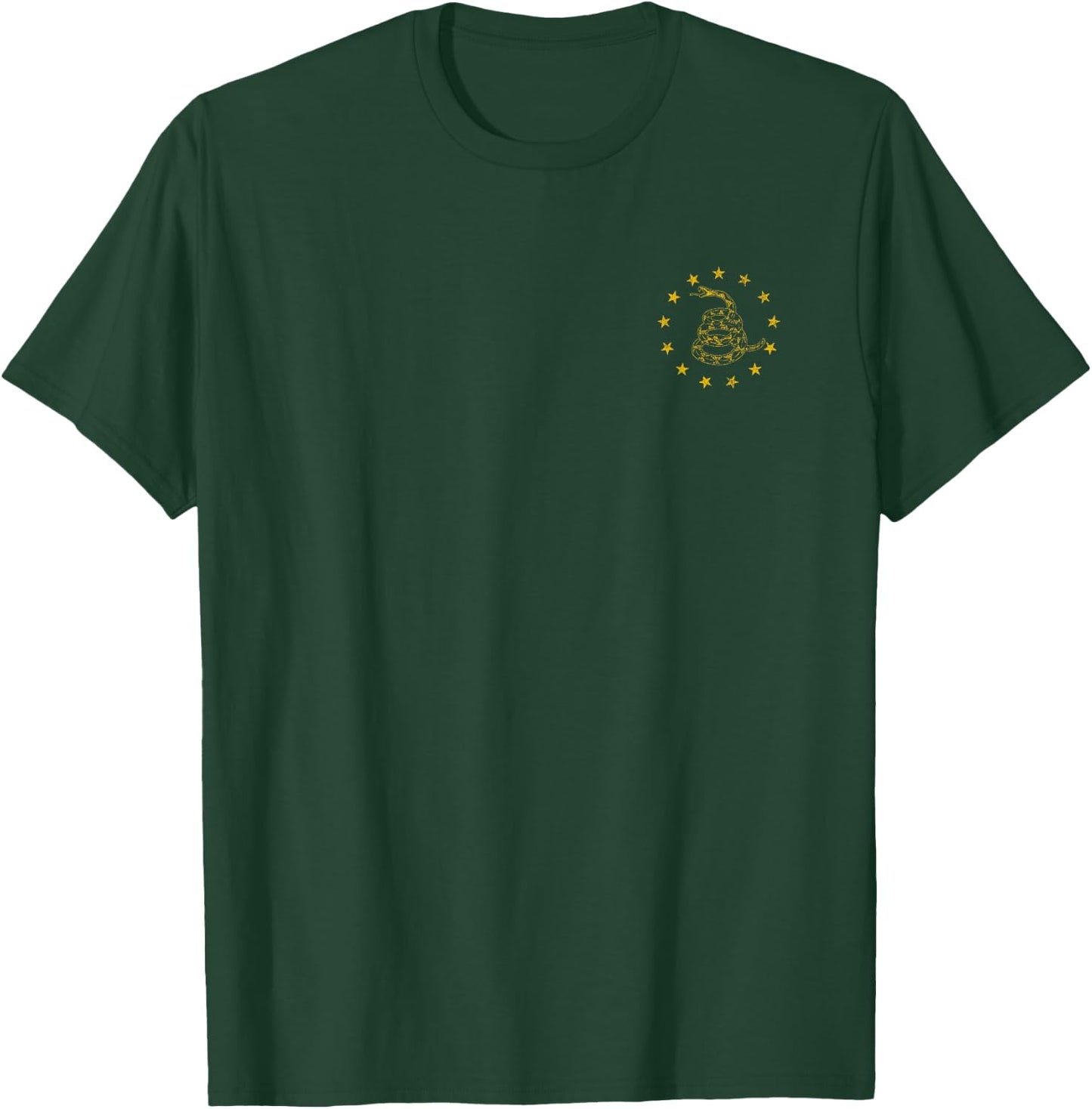 Vintage Gadsden Snake, Betsy Ross Flag - 13 Colonies Flag T-Shirt - T-Shirt | Forest