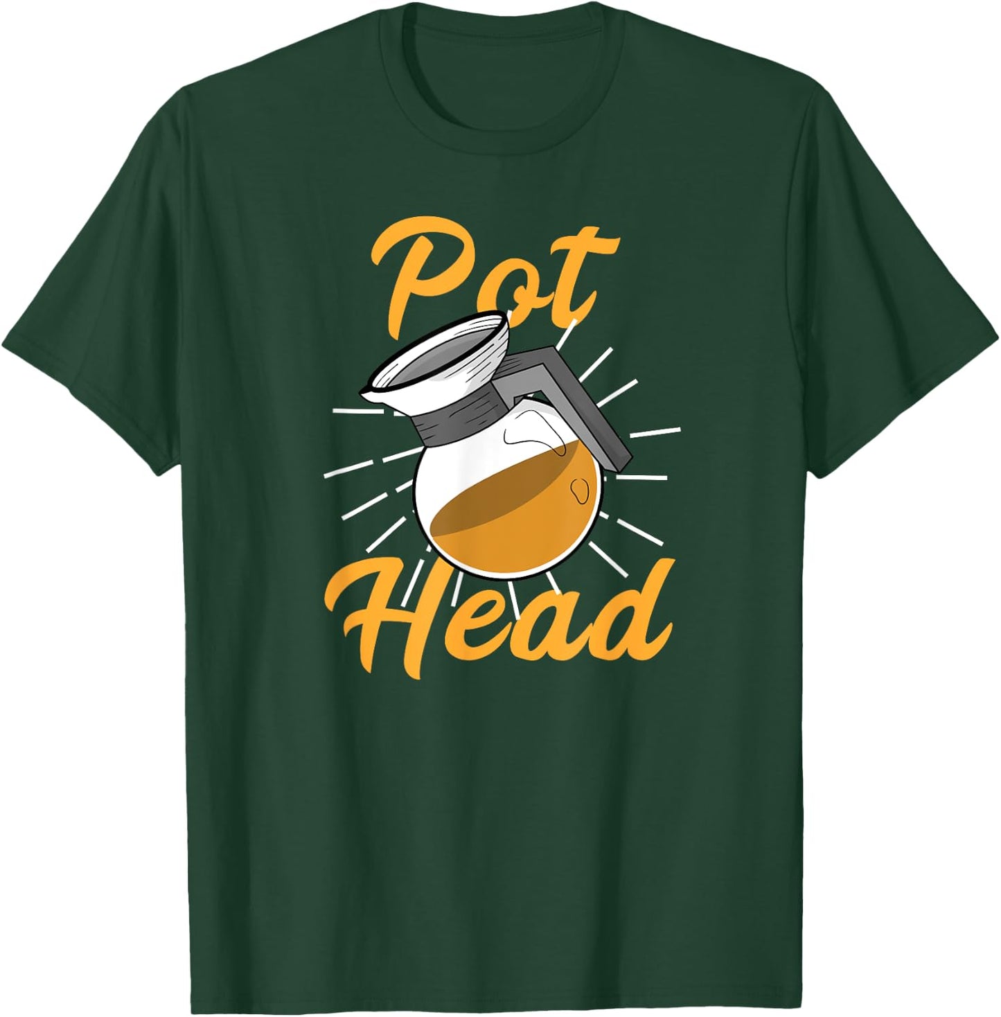 Funny PotHead . Coffee Pot Head Gift T-Shirt - T-Shirt | Forest