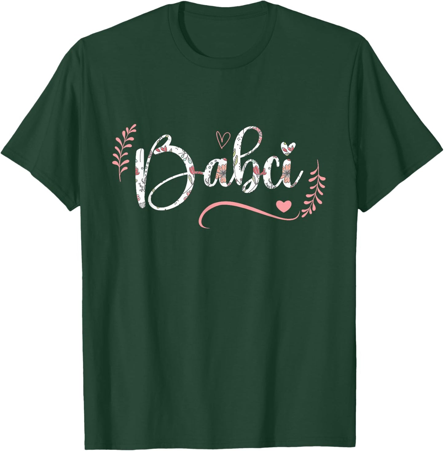 Babci Floral Grandma Christmas Mother's Day Grandparents T-Shirt - T-Shirt | Forest