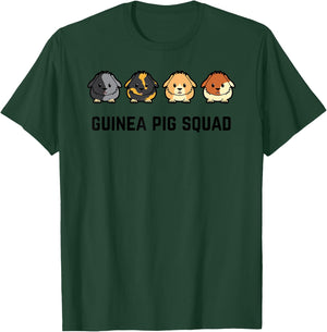 Cute Cavy Guinea Pig Rodent Team Squad T-Shirt - T-Shirt | Forest