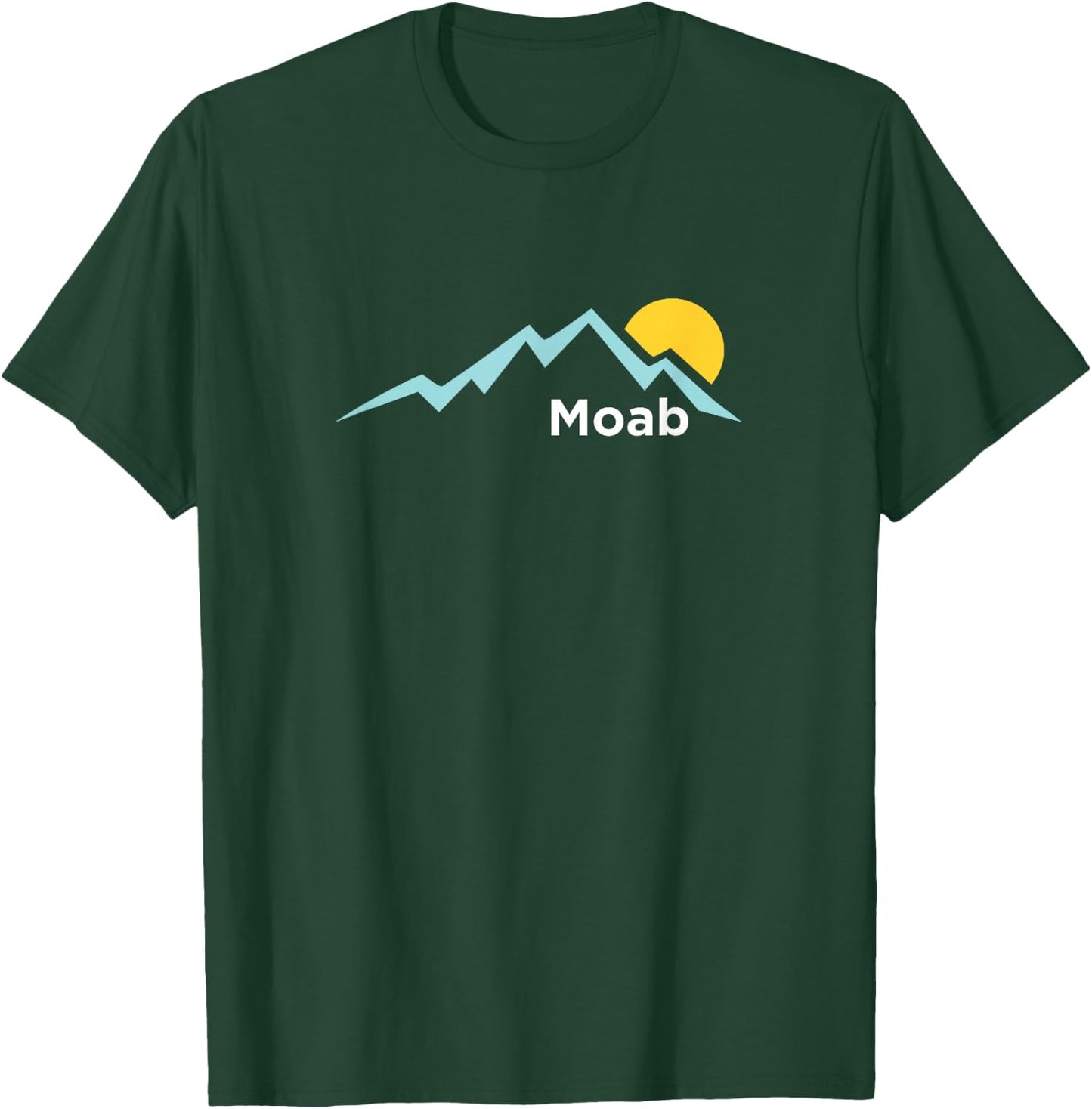 Moab, Utah Sunset Mountain - Moab T-Shirt - T-Shirt | Forest