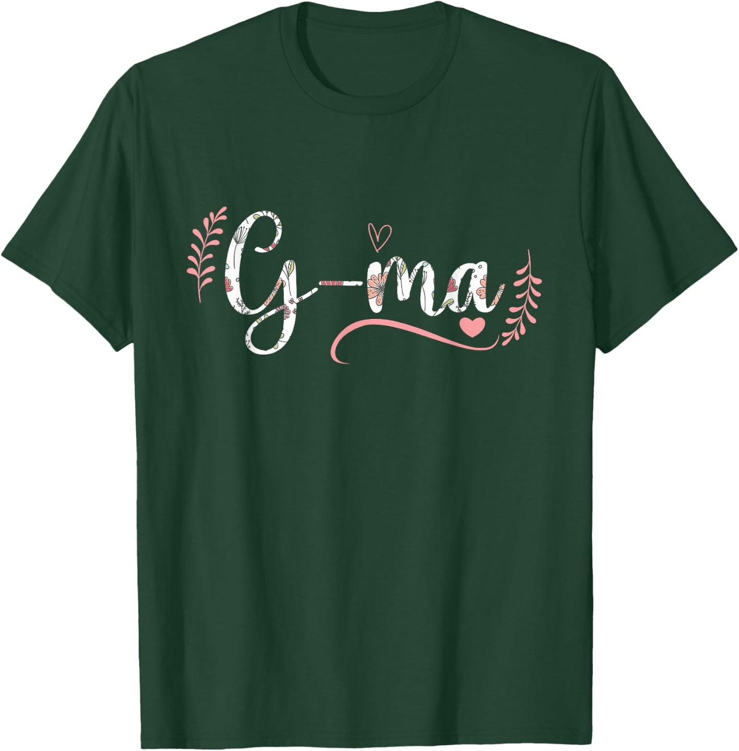 G-Ma Floral Grandma Christmas Mother's Day Grandparents T-Shirt - T-Shirt | Forest