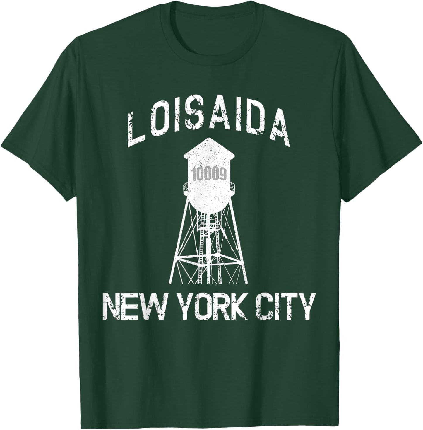 Loisaida New York City 10009 NYC Alphabet City Water Tower T-Shirt - T-Shirt | Forest