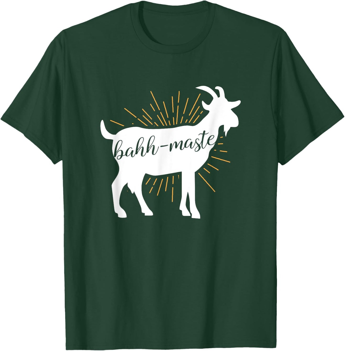 Bahh-Maste Goat Yoga Namaste Pun Shirt Gift Men and Women T-Shirt - T-Shirt | Forest