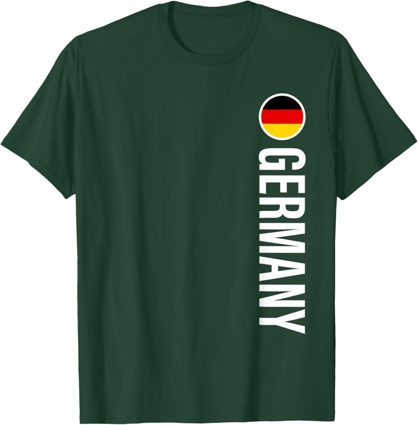 Germany Flag Vertical T-Shirt - T-Shirt | Forest