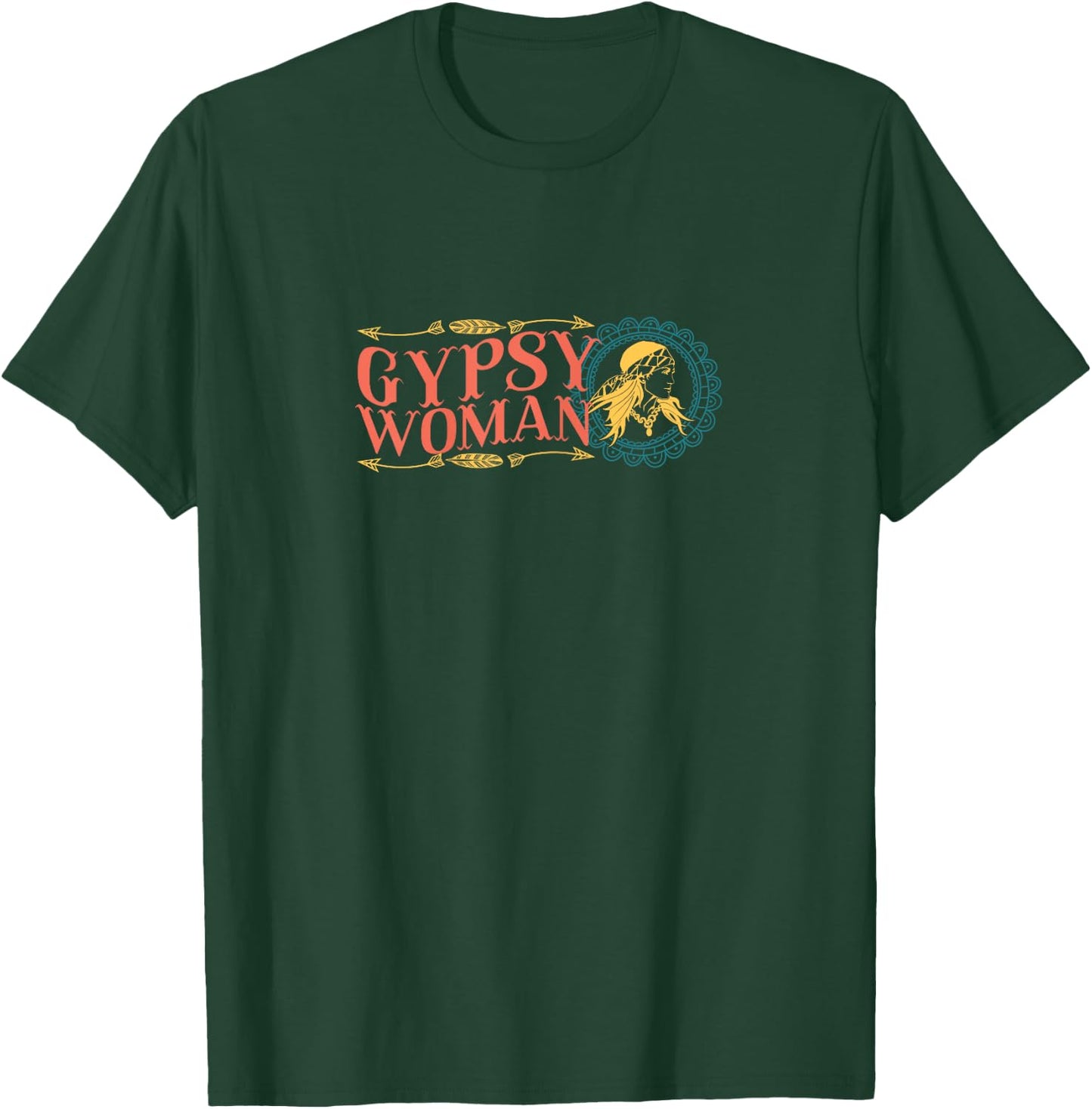 Gypsy Woman Soul Wanderer Travel Yoga T-Shirt - T-Shirt | Forest