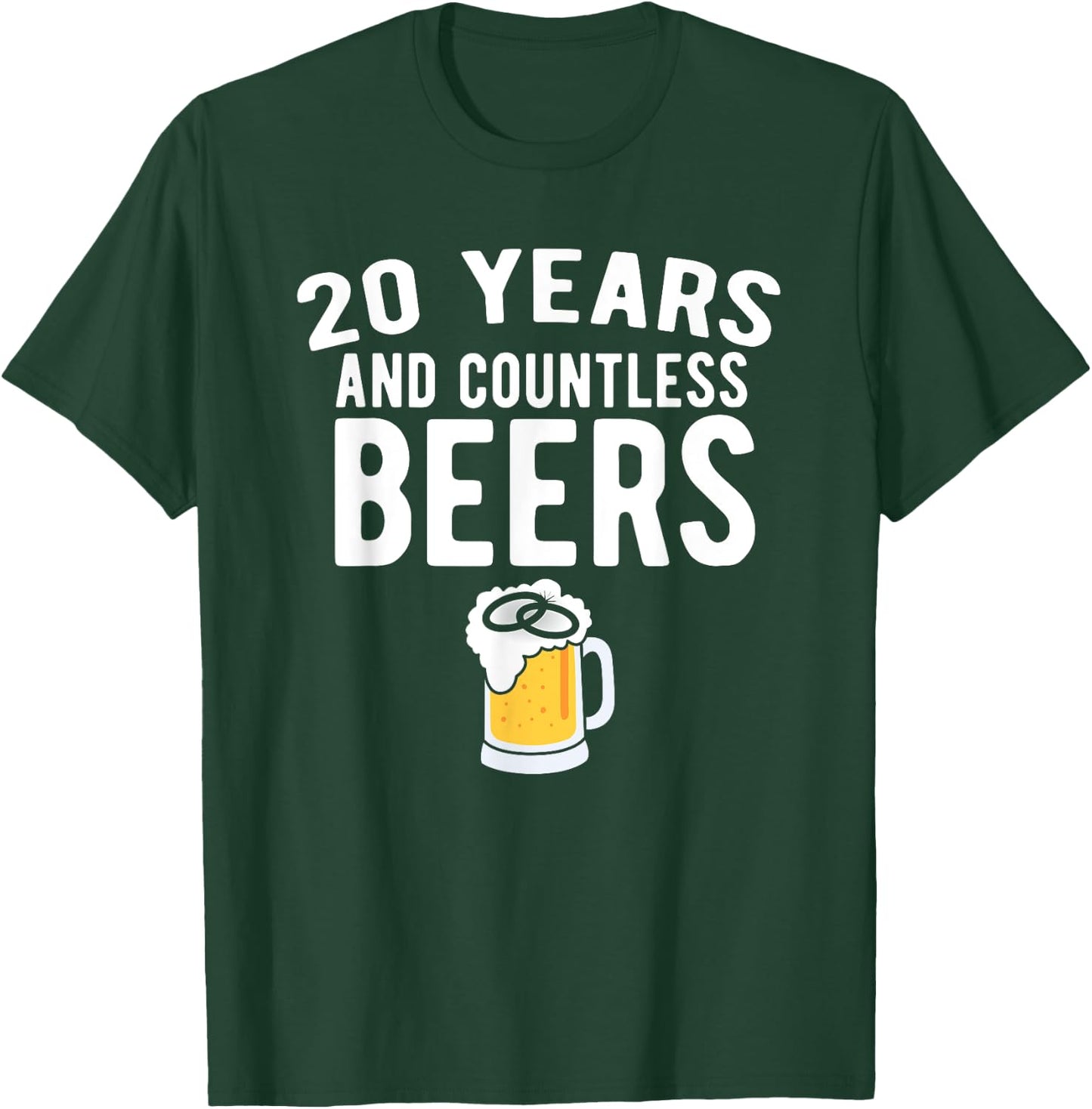 20th Wedding Anniversary Funny Husband Love Gift T-Shirt - T-Shirt | Forest