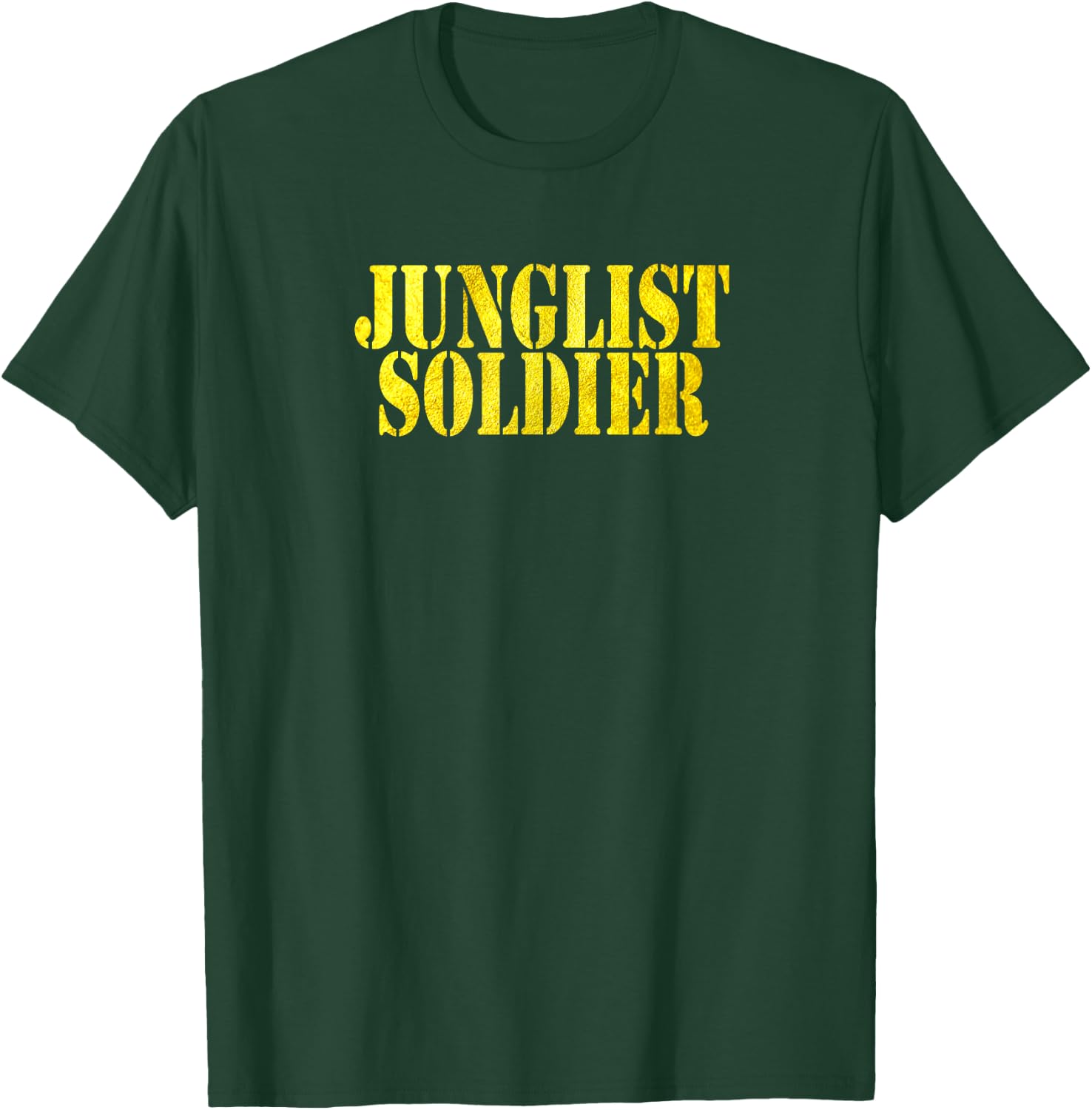 Junglist Soldier Drum & Bass Jungle T-Shirt - T-Shirt | Forest