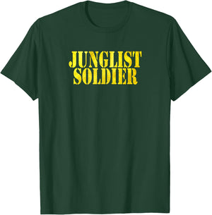 Junglist Soldier Drum & Bass Jungle T-Shirt - T-Shirt | Forest