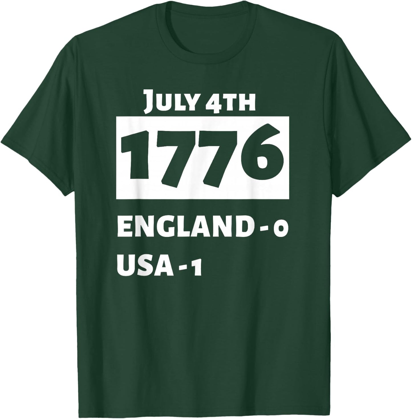 Patriotic for USA Fourth Of July 1776 Independence - Black, , Short Sleeve, Classic Fit, Small T-Shirt - T-Shirt | Forest