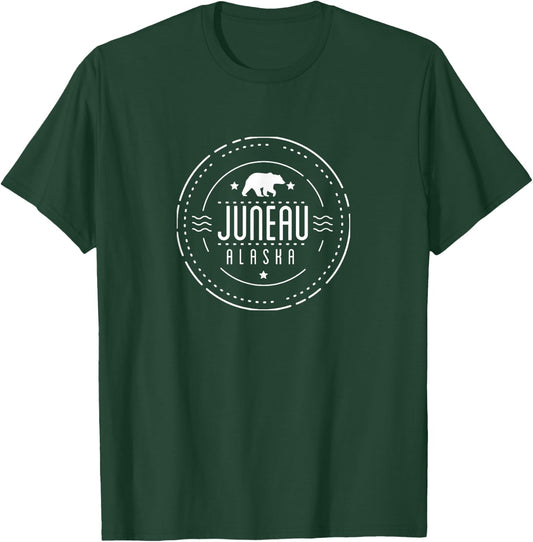 Juneau Alaska Shirt with Bear T-Shirt - T-Shirt | Forest
