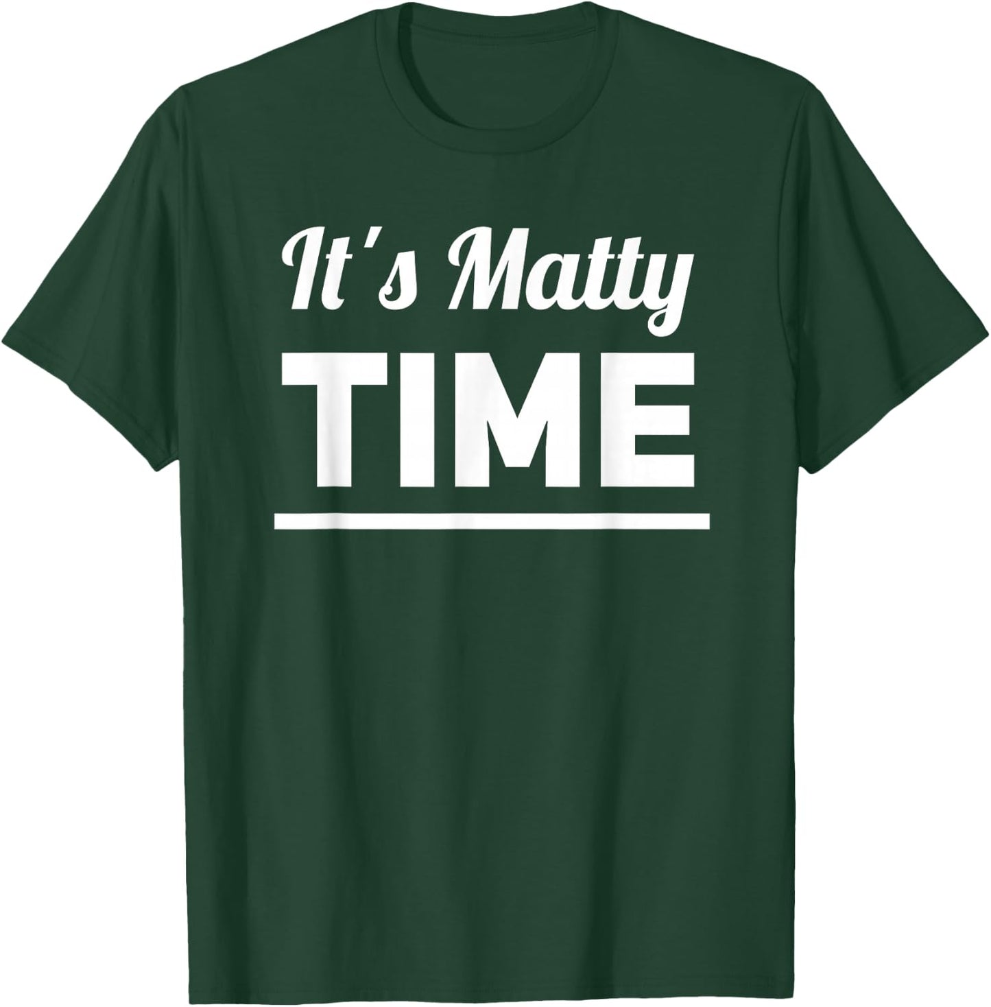 1975 Band Graphic | Matty Time Shirt T-Shirt - T-Shirt | Forest