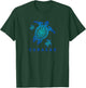 Curacao Sea Blue Tribal Turtle T-Shirt - T-Shirt | Forest