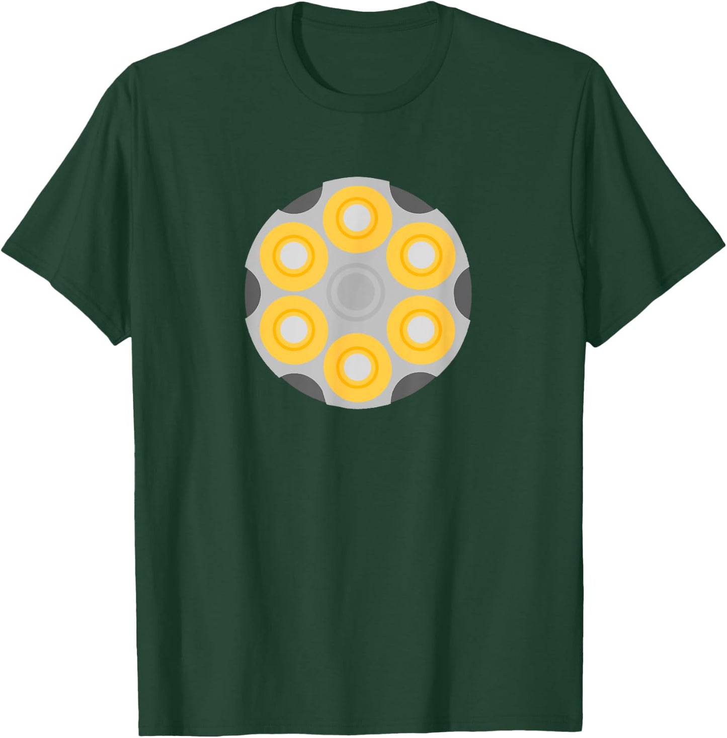 Revolver Cartridge Shells - Gun T-Shirt - T-Shirt | Forest