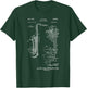 Saxophone Patent T-Shirt - T-Shirt | Forest