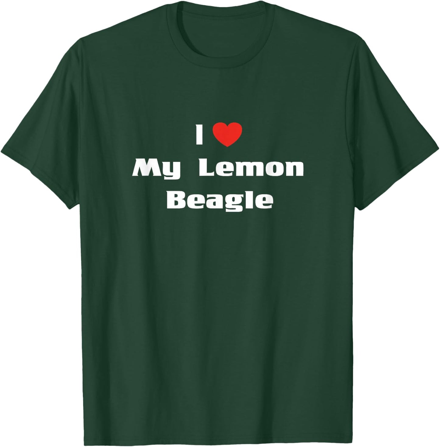I Love My Lemon Beagle Shirt Dog Lovers Women Girls Kids T-Shirt - T-Shirt | Forest