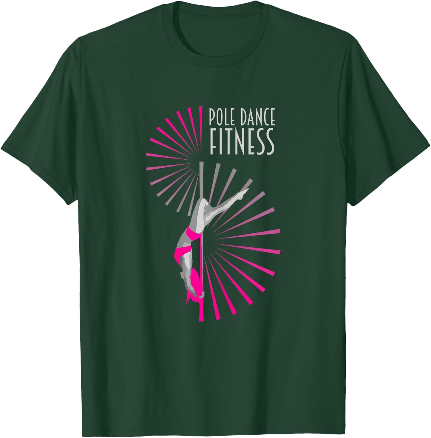 Pole Fitness Dance Graphic Cute Lady Dancer Gift T-Shirt - T-Shirt | Forest
