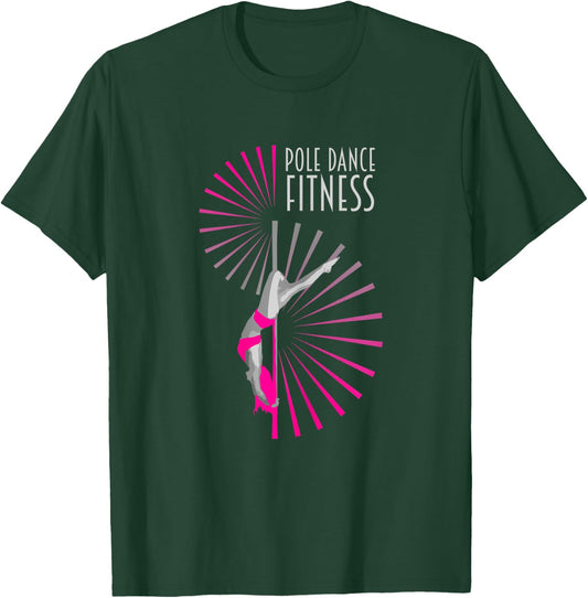 Pole Fitness Dance Graphic Cute Lady Dancer Gift T-Shirt - T-Shirt | Forest