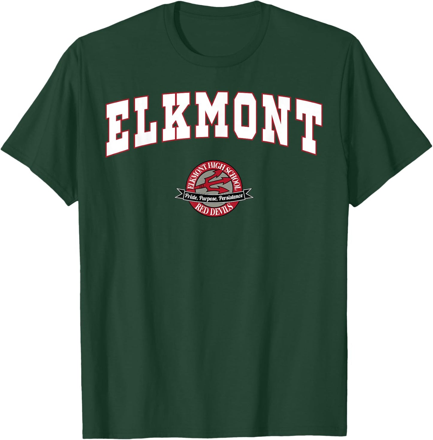 Elkmont High School Red Devils C2 T-Shirt - T-Shirt | Forest