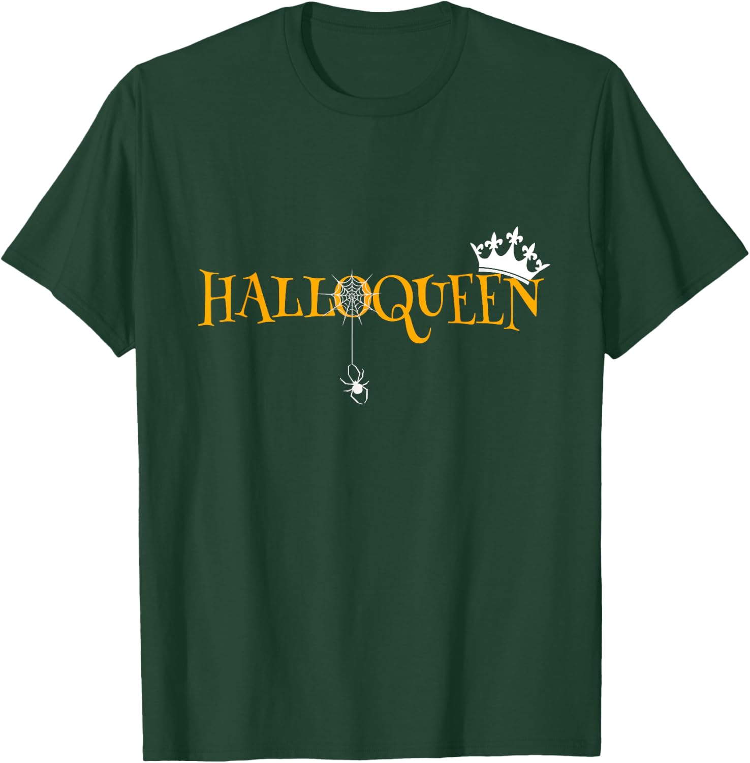 Funny Halloqueen Halloween Queen T-Shirt - T-Shirt | Forest