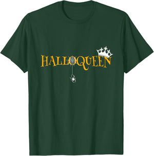 Funny Halloqueen Halloween Queen T-Shirt - T-Shirt | Forest