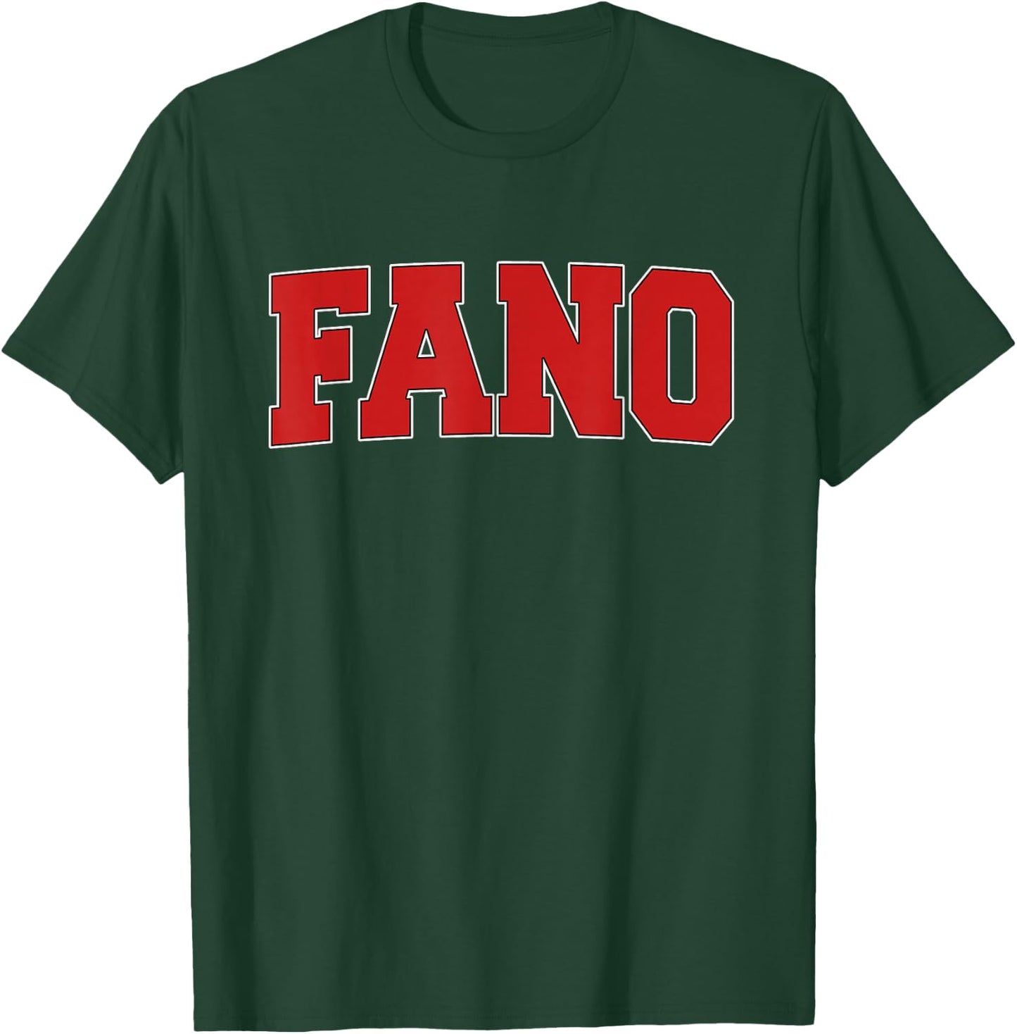 FANO ITALY Varsity Style Vintage Retro Italian Sports T-Shirt - T-Shirt | Forest