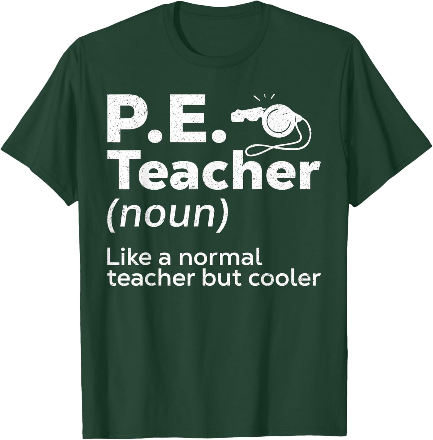 Cool PE Teacher Art Women Physical Education Teacher T-Shirt - T-Shirt | Forest
