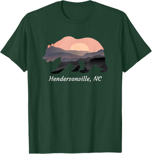 Hendersonville NC North Carolina Wildlife Bear Blue Ridge Mt T-Shirt - T-Shirt | Forest