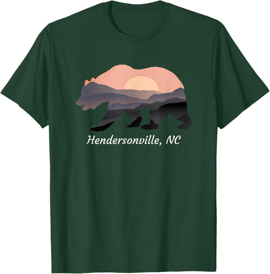 Hendersonville NC North Carolina Wildlife Bear Blue Ridge Mt T-Shirt - T-Shirt | Forest