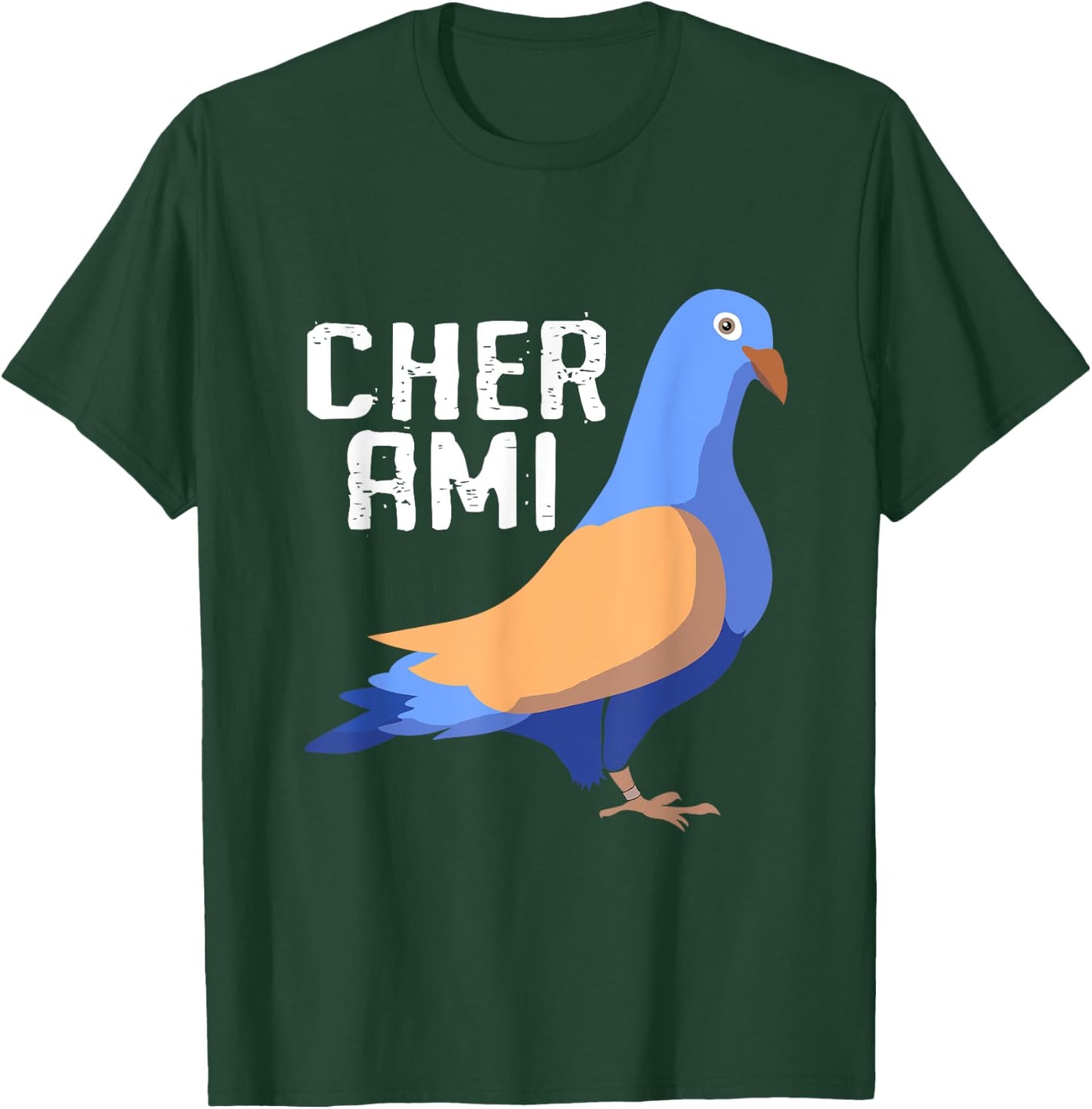 Cher Ami World War Hero Carrier Pigeon T-Shirt - T-Shirt | Forest