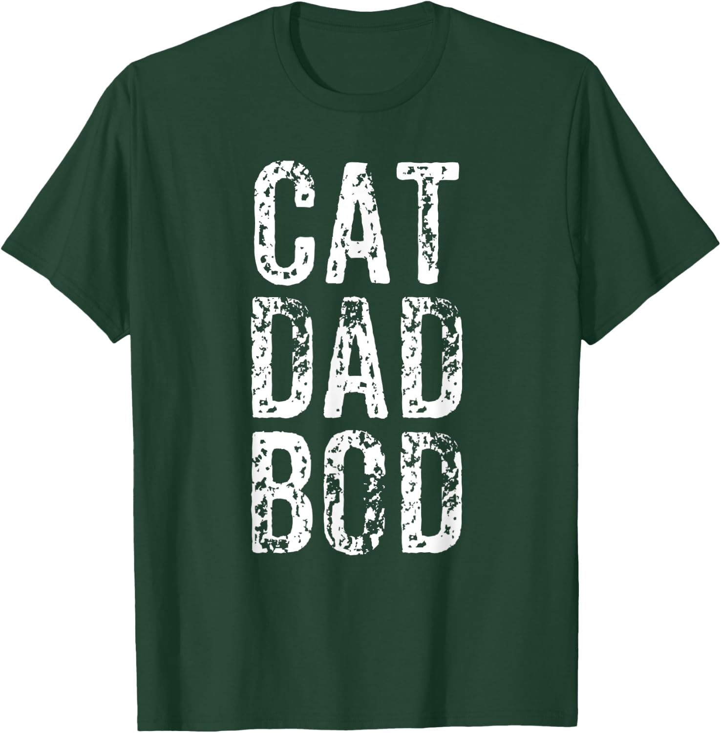 Funny Cat Dad Bod Pet Owner Fitness Gym Gift Women Girls Kids T-Shirt - T-Shirt | Forest