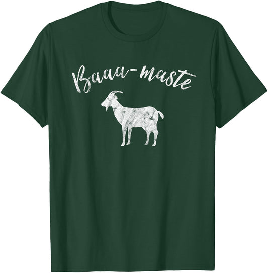 Baaa-Maste Goat Yoga T Shirt T-Shirt - T-Shirt | Forest