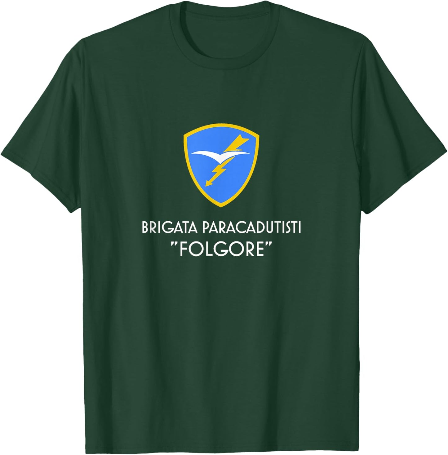 Italian paratroops Folgore airborne european color T-Shirt - T-Shirt | Forest