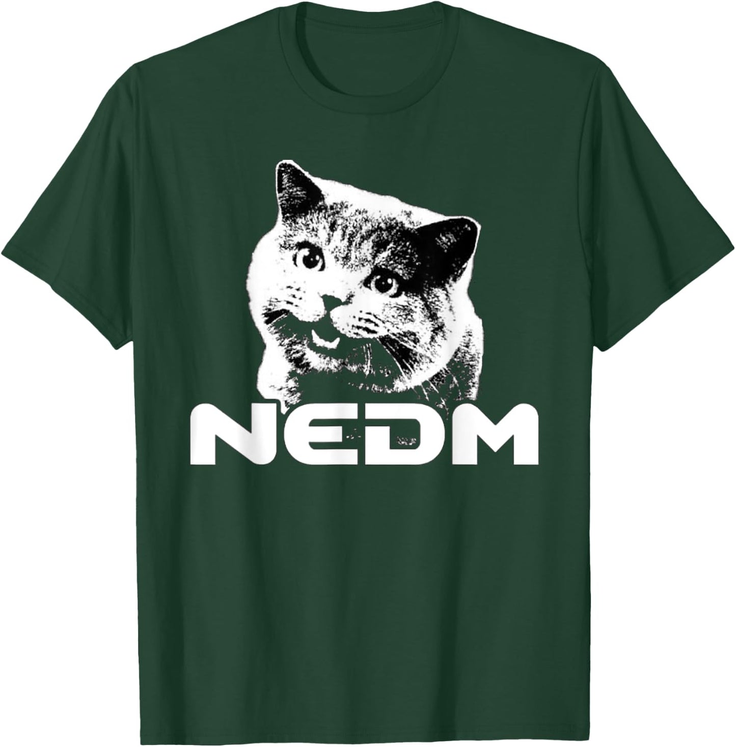 NEDM Not Even Doom Music Internet Cat Kitten Meme T-Shirt - T-Shirt | Forest