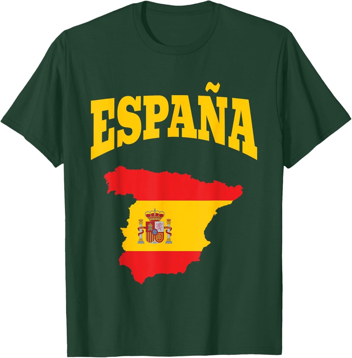 Spain Map Spanish Flag España Gift Spain Lovers Gift T-Shirt - T-Shirt | Forest