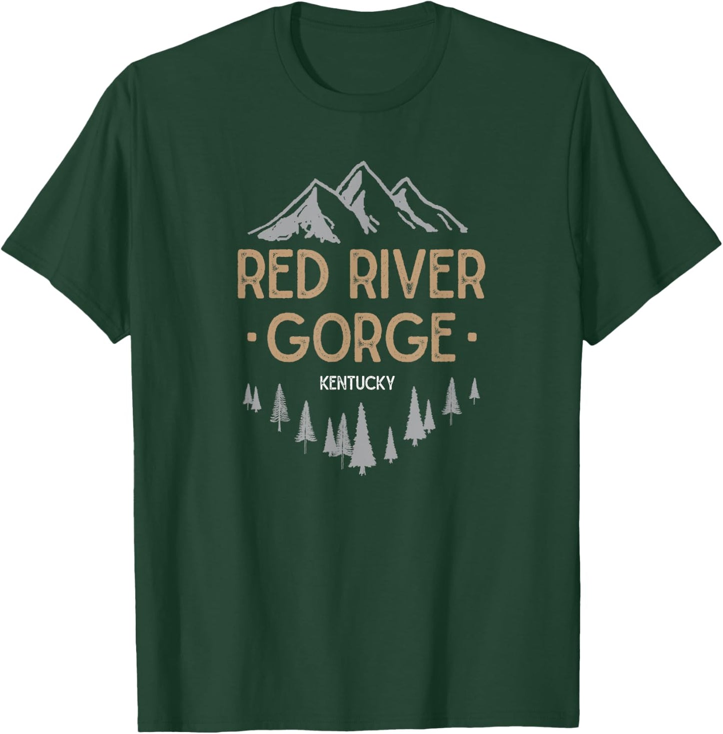 Red River Gorge T Shirt Kentucky KY Shirt Vintage Mountain T-Shirt - T-Shirt | Forest