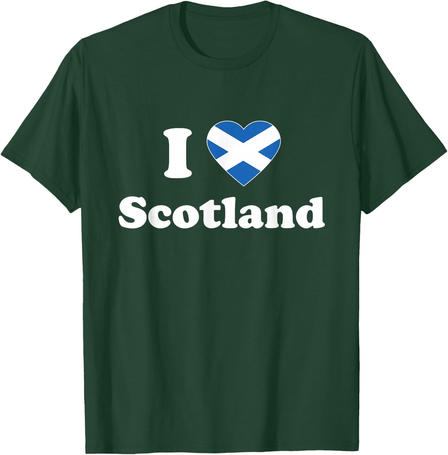 I Love Scotland I Heart Scotland Scottish T-Shirt - T-Shirt | Forest