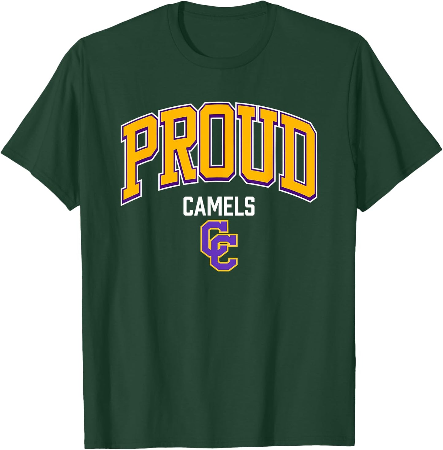 Campbell County Camels Logo Proud HS T-Shirt - T-Shirt | Forest