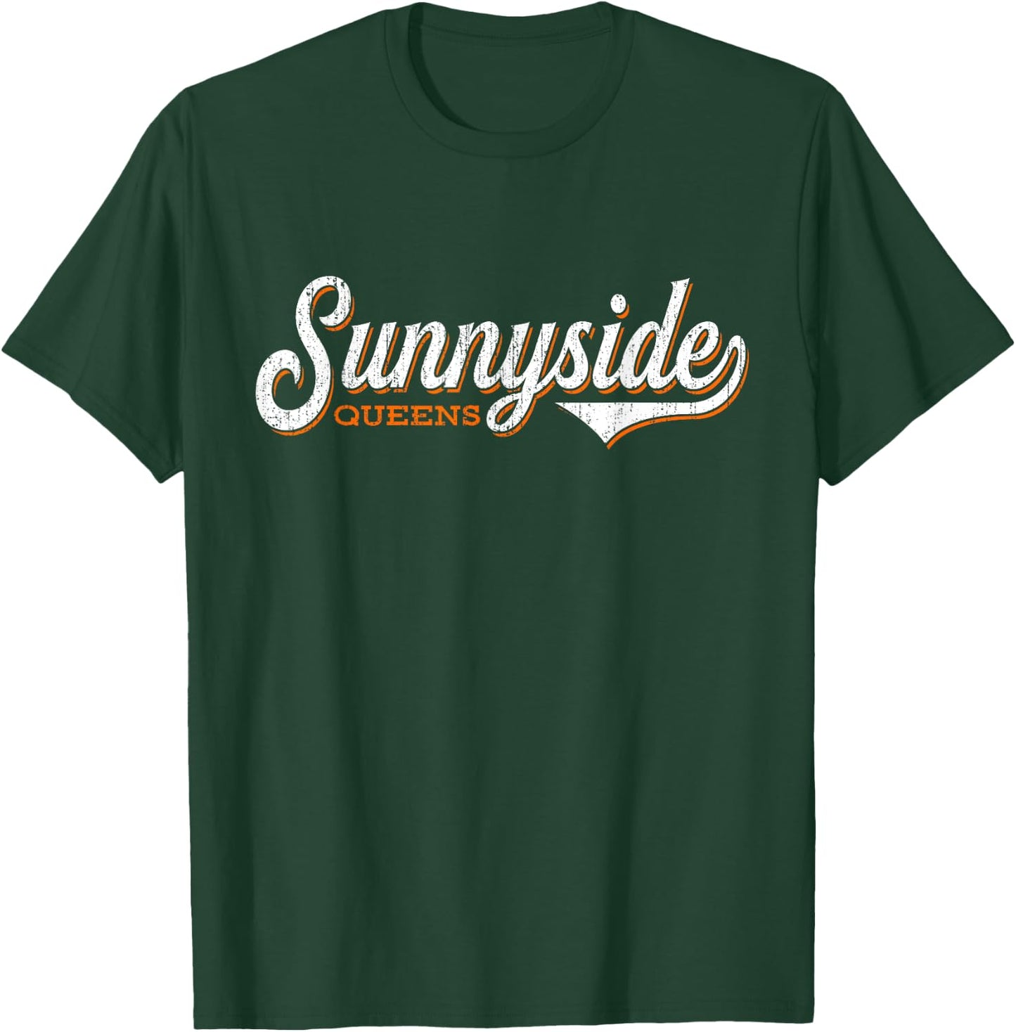 SUNNYSIDE NYC : Retro Queens New York T-Shirt - T-Shirt | Forest