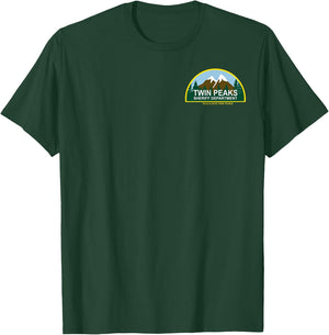 Twin Peaks Retro Sheriff Department Pocket Badge T-Shirt - T-Shirt | Forest