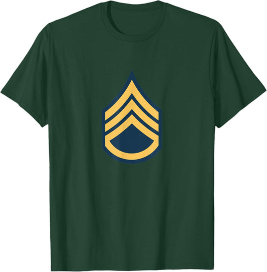 US Army Rank - Staff Sergeant (E-6) - SSG centered T-Shirt - T-Shirt | Forest
