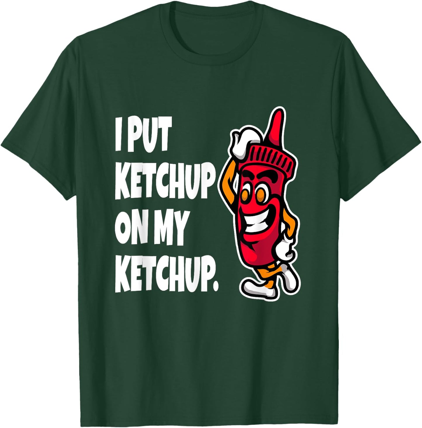 Funny Ketchup Art Women Kids Catsup Ketchup Lover T-Shirt - T-Shirt | Forest