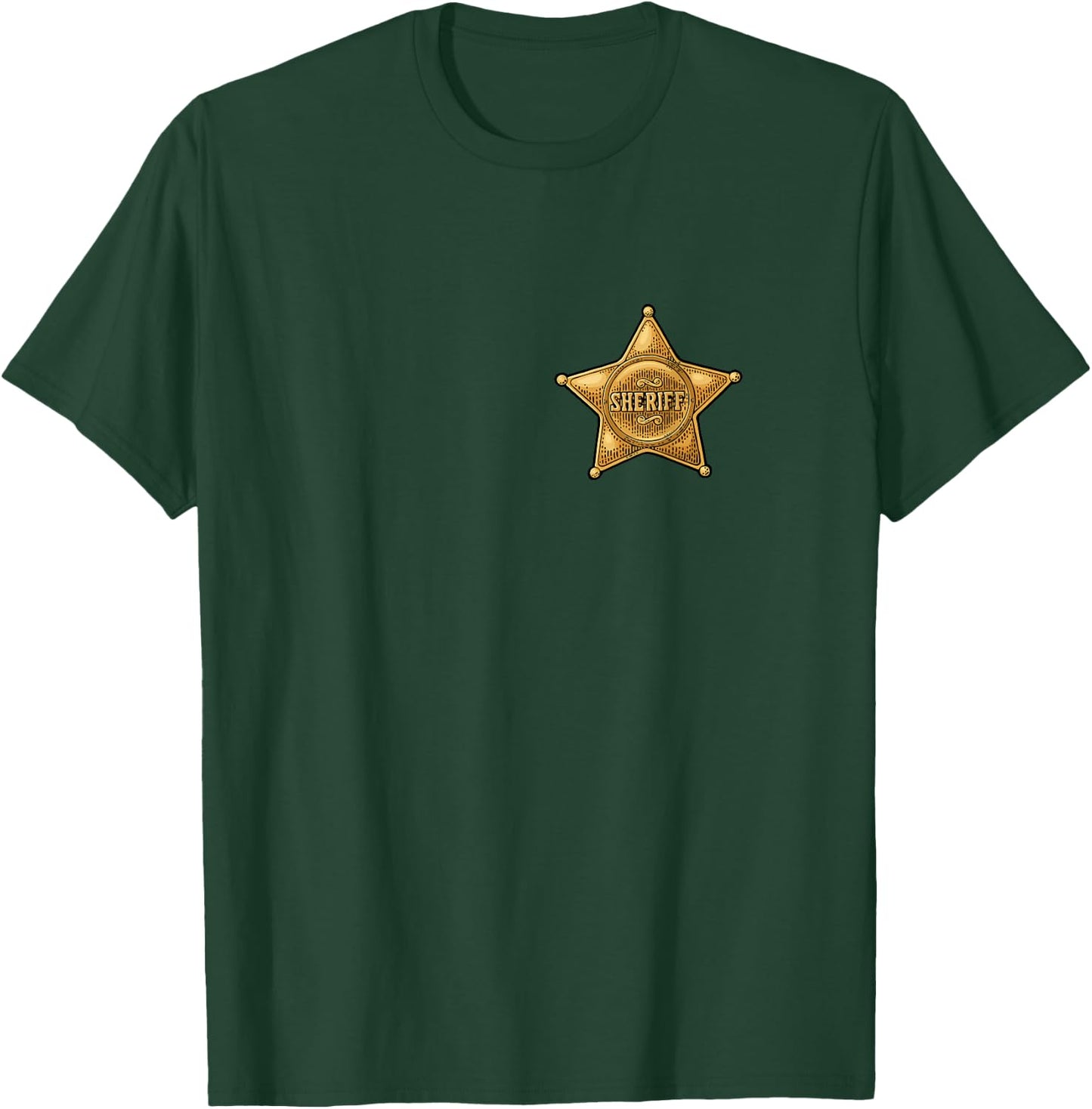Sheriff Badge short sleeve shirt T-Shirt - T-Shirt | Forest