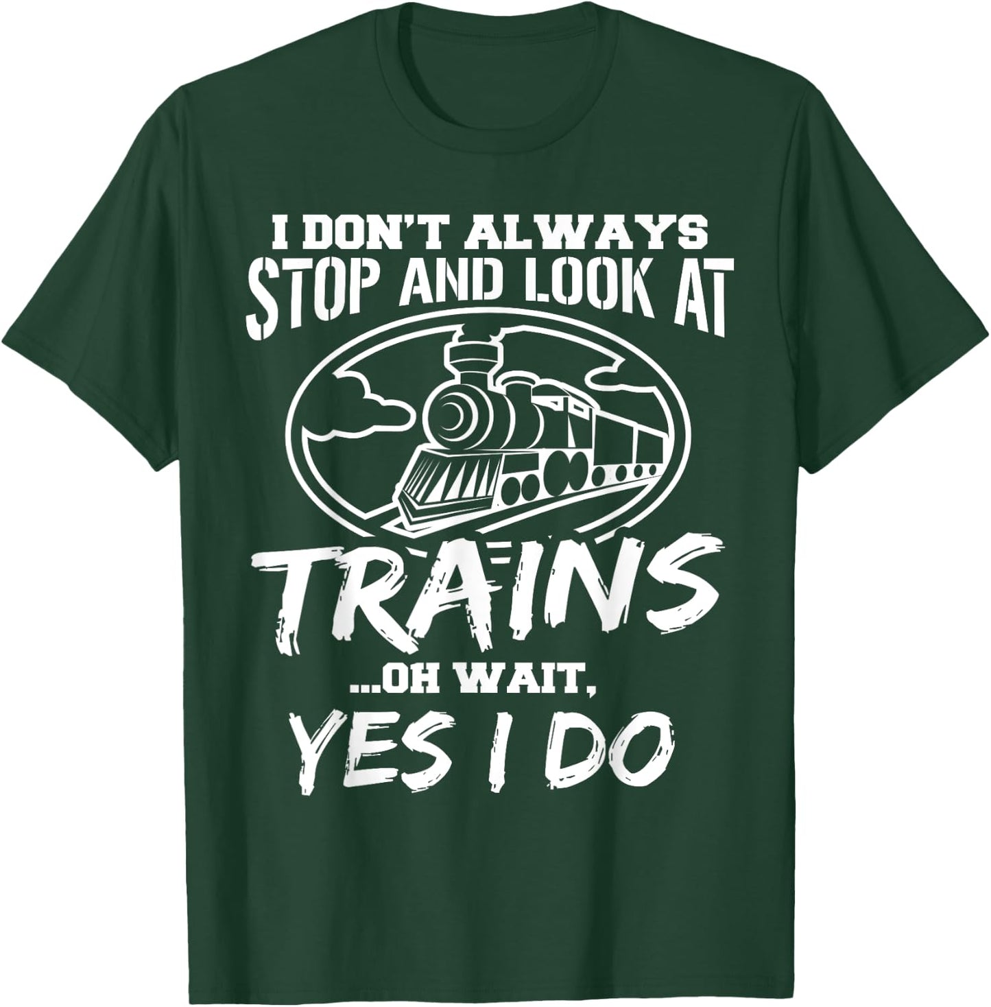 Train Trains Models Conductor T-Shirt - T-Shirt | Forest
