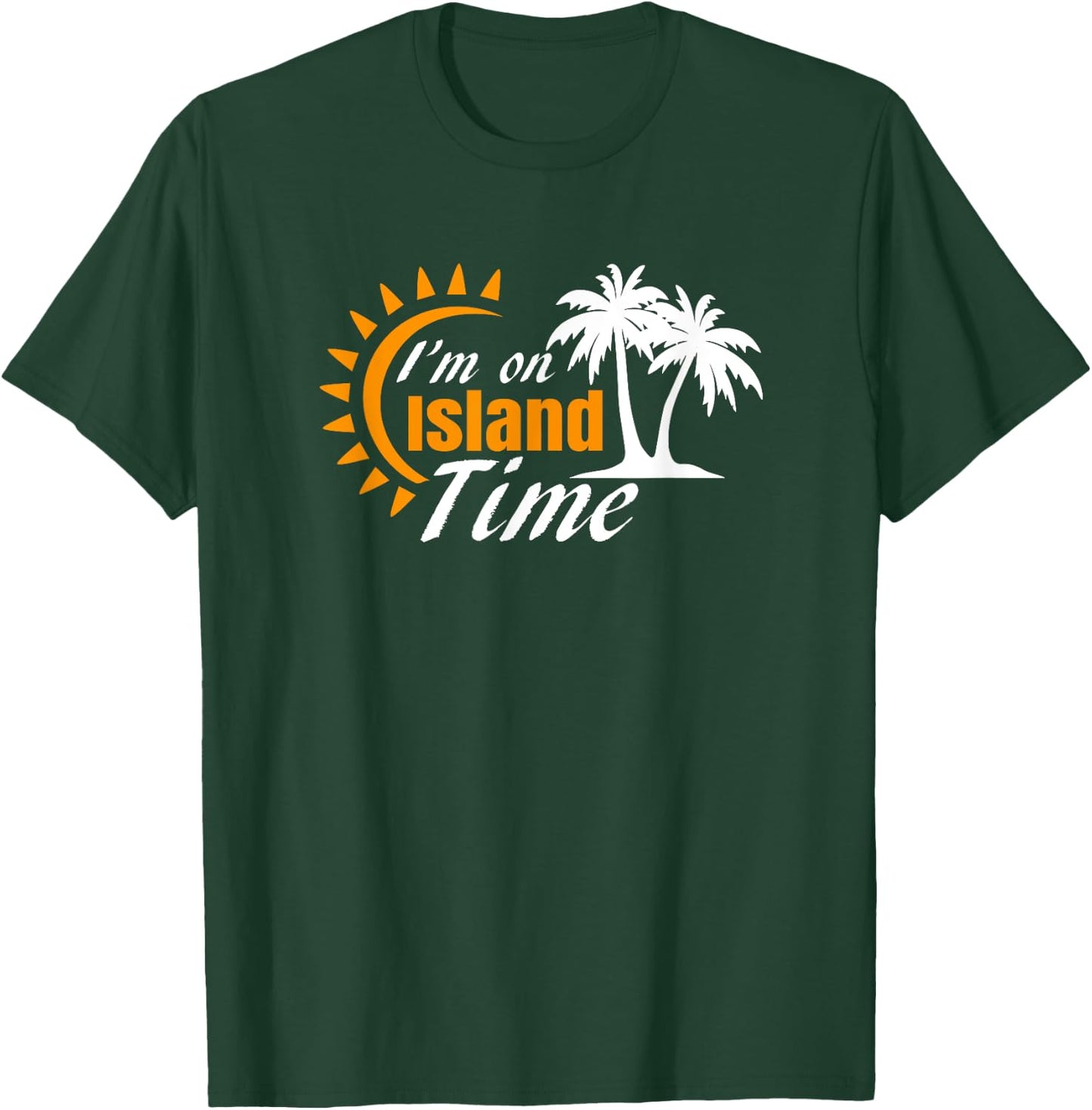 I'm on Island Time Ocean Water Lazy T-Shirt - T-Shirt | Forest
