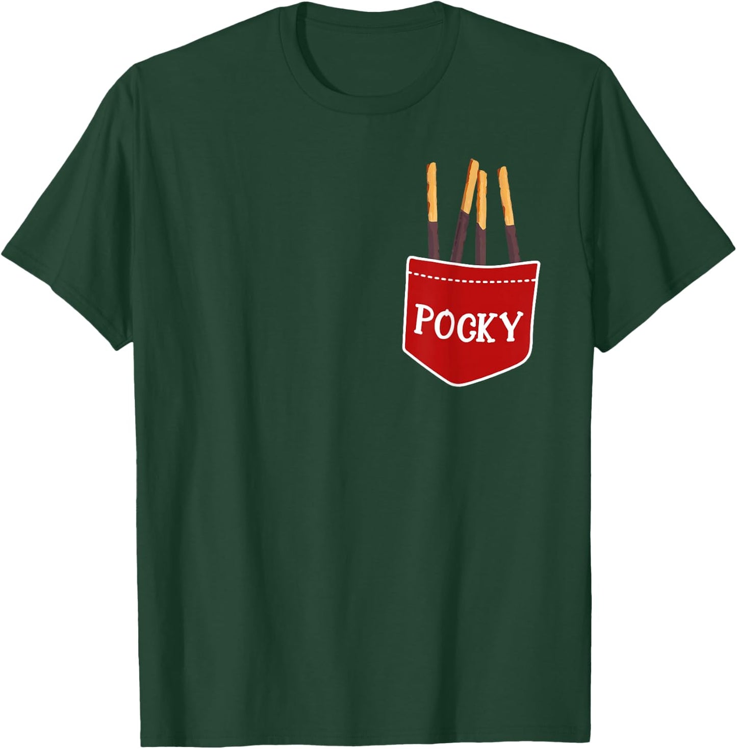 Pocky Pocket Chocolate Japan Dessert Fun Gift T-Shirt - T-Shirt | Forest