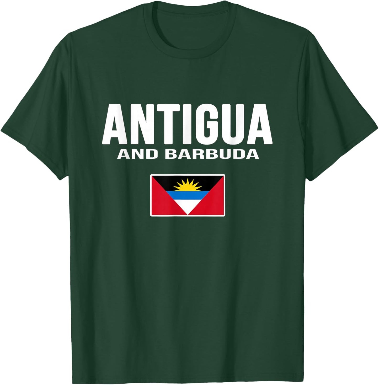 Antigua and Barbuda Flag Souvenir T-Shirt - T-Shirt | Forest
